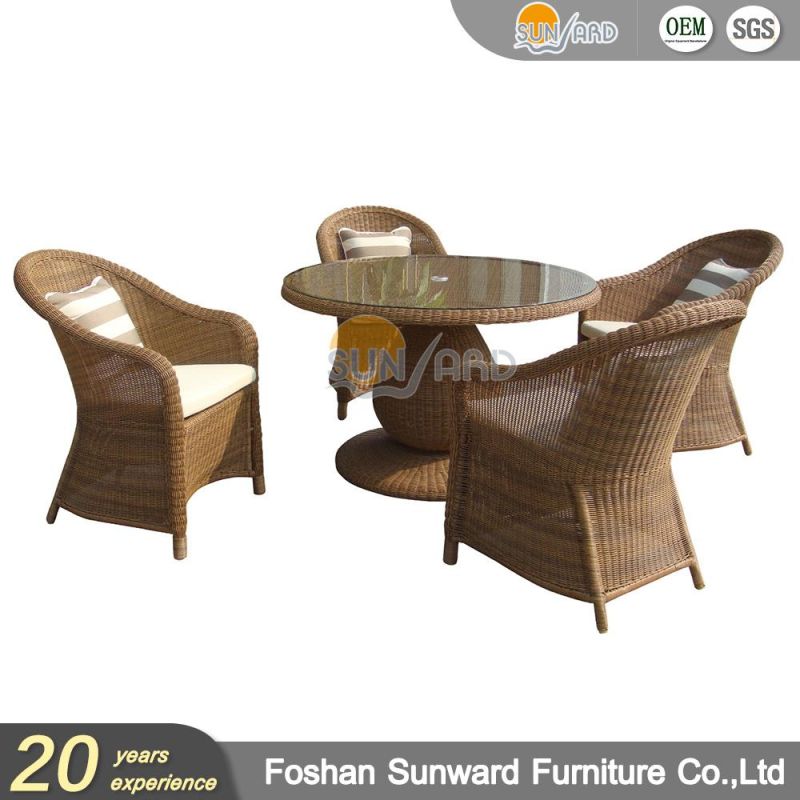 Modern Wicker Rattan Style Dining Room Garden Hotel Villa Dining Furniture