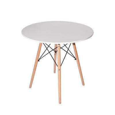 Hotel Restaurant Modern Home Furniture Set Nordic Style Wooden Round Dining Table