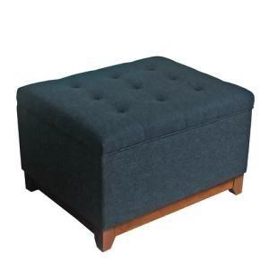 Modern Wooden Fabric Office Home Outdoor Hotel Bedroom Living Room Kids Garden Dining Room Furniture Ottoman Storage Square Pouf Sofa Chair