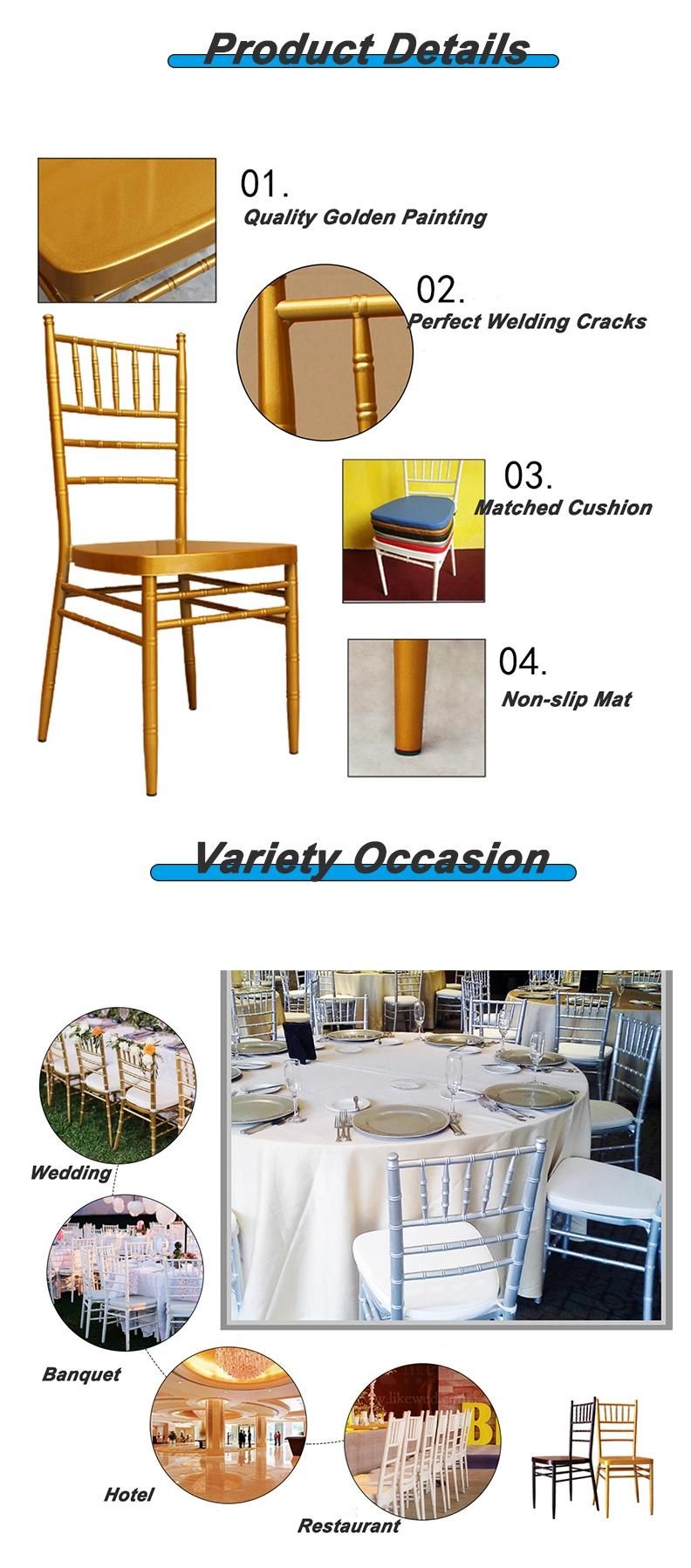 Hotel Restaurant Furniture Colorful Banquet Wedding Chiavari Chairs Guangdong China for Event