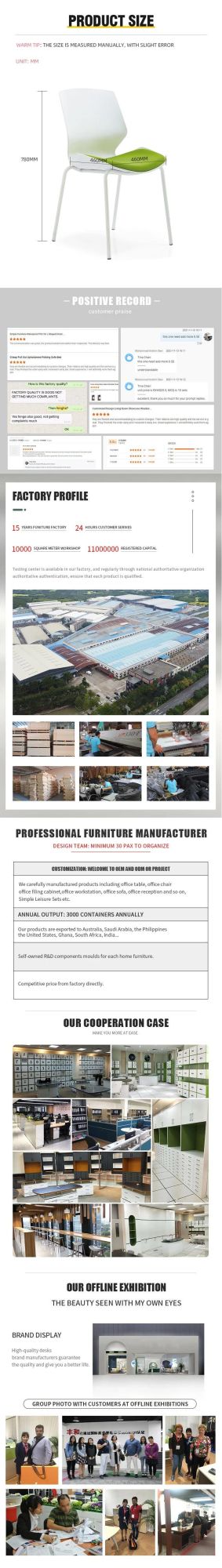 Office Furniture Conference Modern Folding Training PP Folding Plastic Office Chair