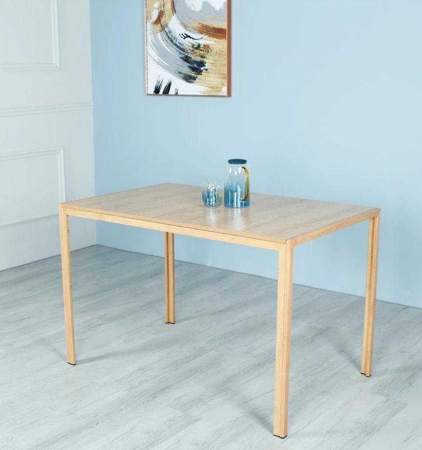 Wholesale Home Dining Room Furniture MDF Wooden Effected Top Dining Table