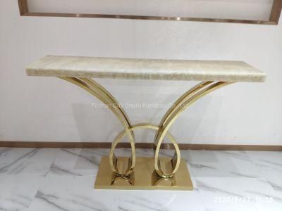 New Design Console Table Natural Marble