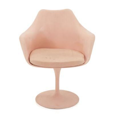 Modern Fabric Pink Coffee Shop Hotel Business Chair with Swivel