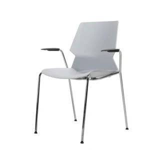 Wholesale Modern Modern Colorful Office Furniture Meeting Room School Plastic Dining Room Chair PP Seat Metal Legs Chairs for Sale