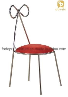 Korea Design Wholesale Upholstered Bow Chair Dining Room Restaurant Wedding Banquet Furniture