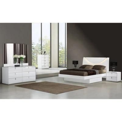 Nova Modern White Bedroom Furniture Sets High Quality Dresser King Size Bed