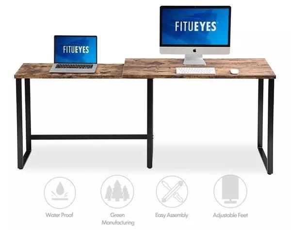 Modern Style Computer Desk Laptop Table with Shelves for Office Working