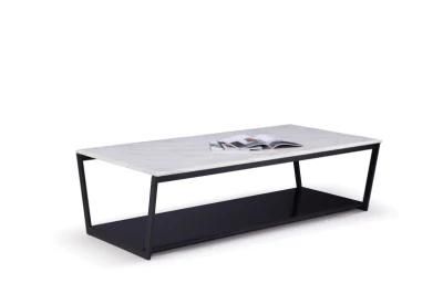 Zode Marble Coffee Table Steel Design Metal Living Room Furniture Set Modern Luxury Marble Coffee Tables