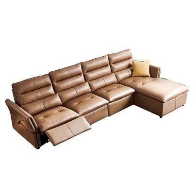 Accept Customized Modern Leather Leisure Recliner Sofa Functional Electric Sofa with USB Charging