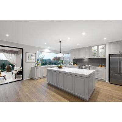 Direct Manufacturer Luxury Black Melamine Modern Matte Kitchen Cabinets