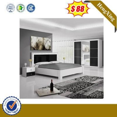 White Customized Modern Wooden Home Furniture Set King Adult Bedroom Bed