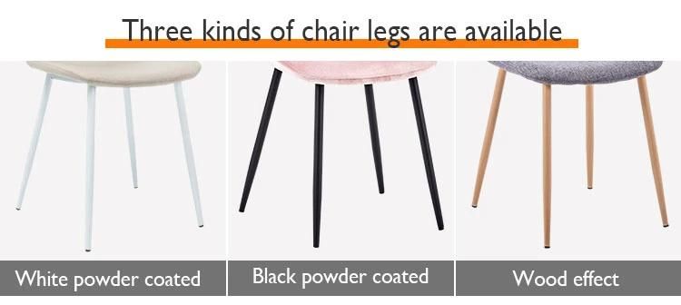 Dining Room Furniture with Velvet Fabric and Black Legs Furniture Chair