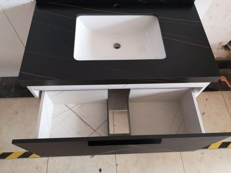 Hot Selling Bathroom Furniture Sintered Stone Countertop Cabinet