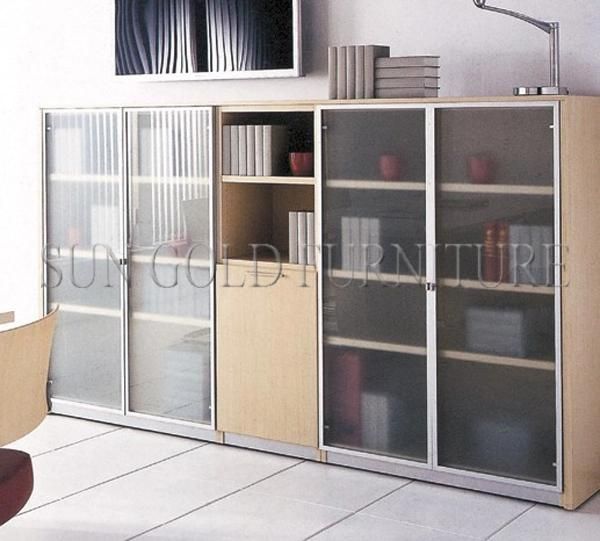 Modern Melamine Two Doors Wooden File Storage Cabinet Bookcase (SZ-FC012)