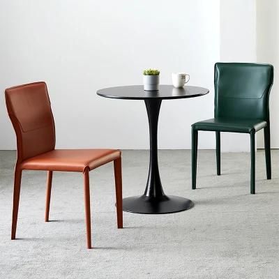 Dining Room Furniture Italian Design Cafe Meeting Chair with Steel Frame