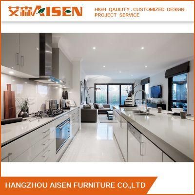 Show Room Modern Design Modular Kitchen Cabinet Furniture with Lacquer Door Panels