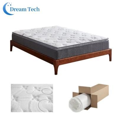 Hot Sale Euro Top Pocket Spring Queen Size Mattress with Modern and Simple Design
