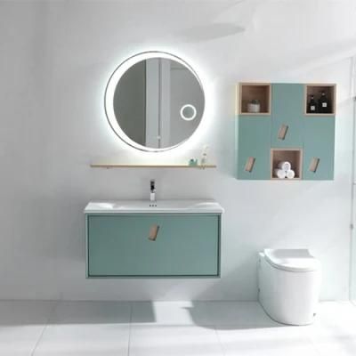 Elegant Design Home Used Wall Hung Bathroom Cabinet with Thin Basin (2031)