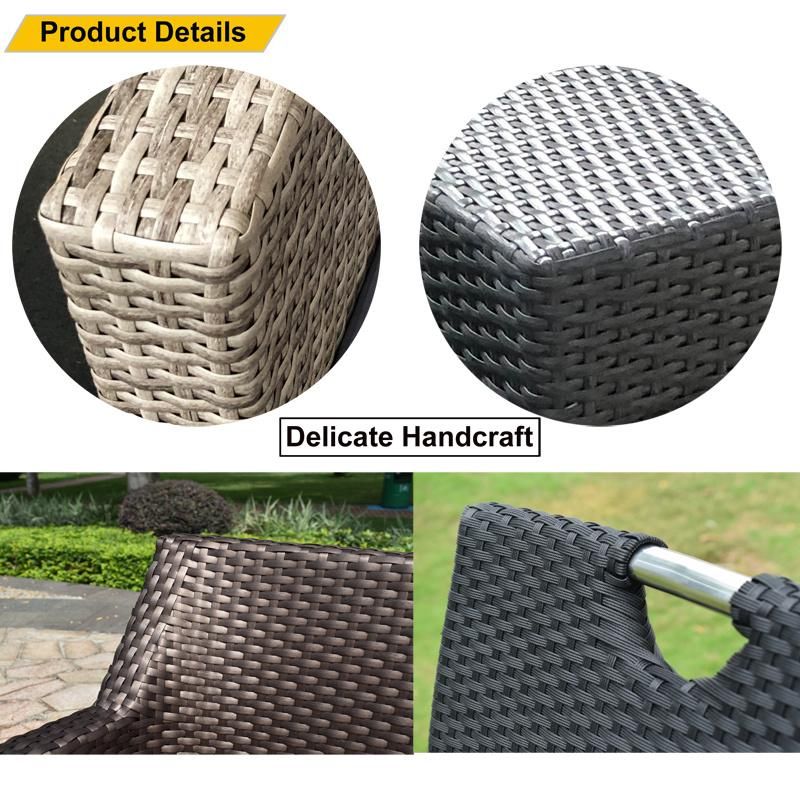 Chinese Modern Outdoor Garden Patio Furniture Rattan Wicker Swing Set Hanging Egg Chair with Cushion