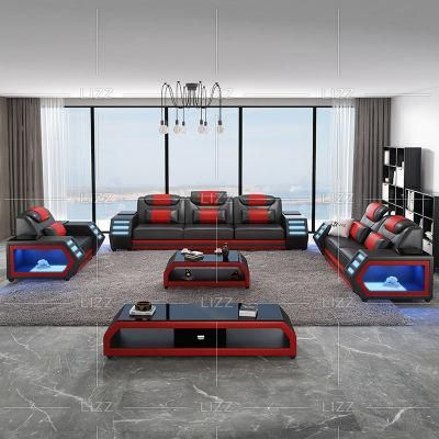 High End Quality Modern Style Home Decoration Furniture Modular Living Room Leather Sofa