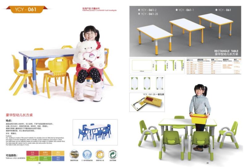 Kids Table with Metal Frame, Preschool and Kindergarten Children Table