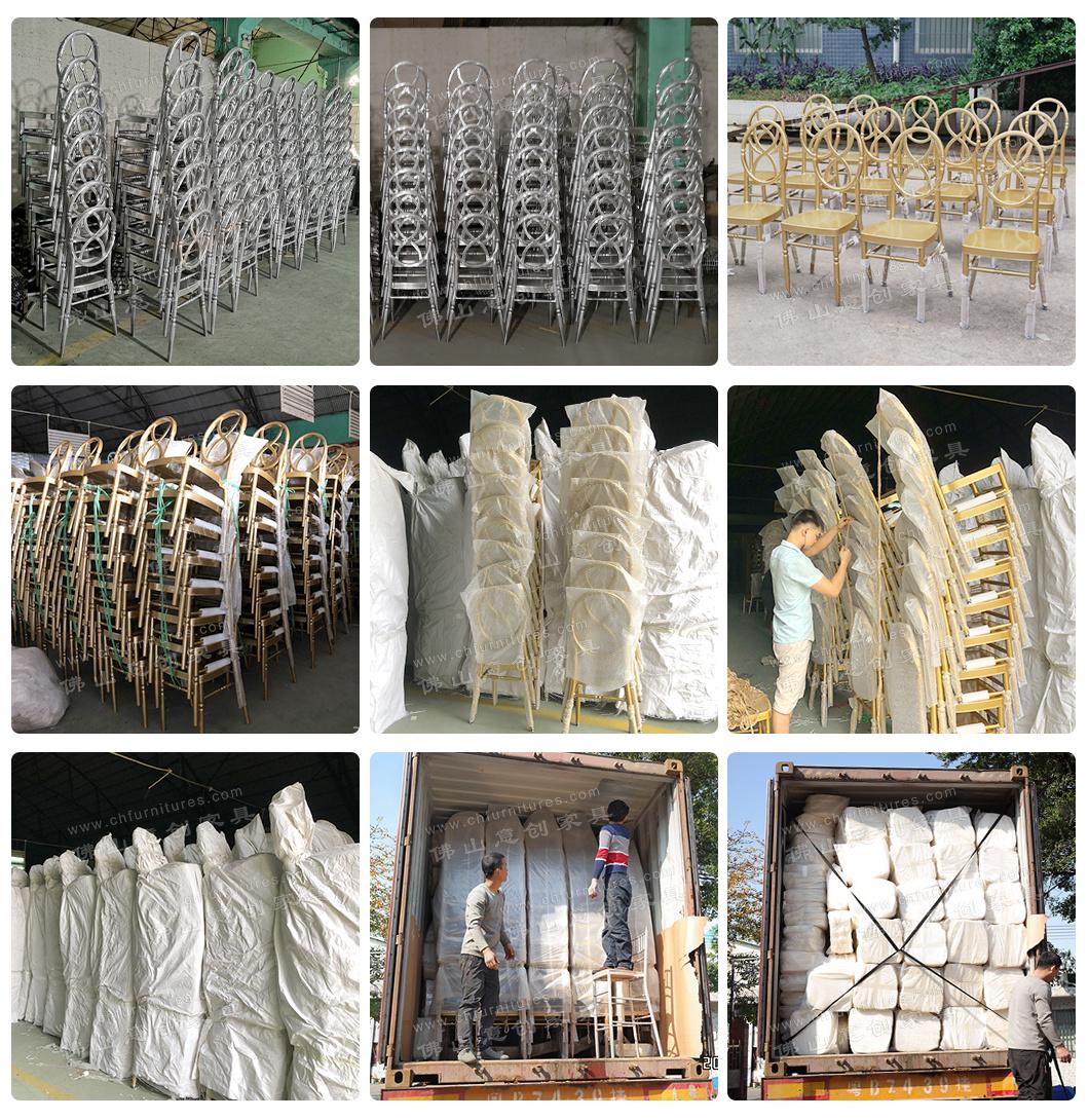 Yc-A190 Stacking Wholesale Tiffany Silver Chiavari Wedding Chair