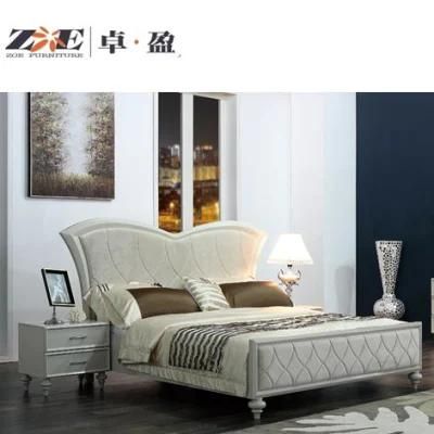 Home Furniture Wooden Fabric Solid Wood Fame King Size Bedroom Furniture Bed Designs