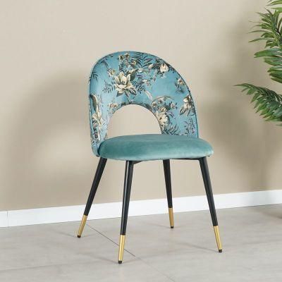 Dining Room Furniture Restaurant Cafe Cloth Back Fabric Dining Chair