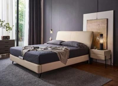 Simple Modern Platform Bed Design Wholesale Home Bedroom Furniture Appartment/Hotel Leather Beds Set
