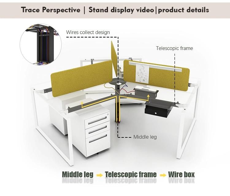 Modern Factory Wholesale Open Workstation Modular Specification Office Table