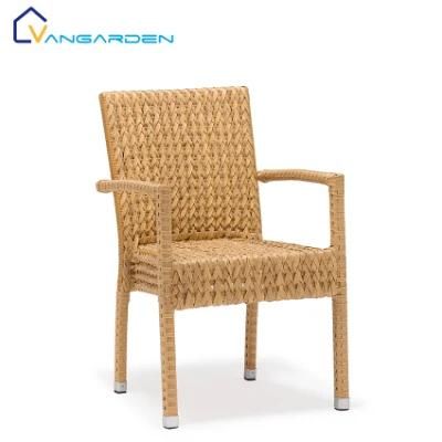 Luxury Plastic Rattan Alu Chair Outdoor Dining Patio Furniture