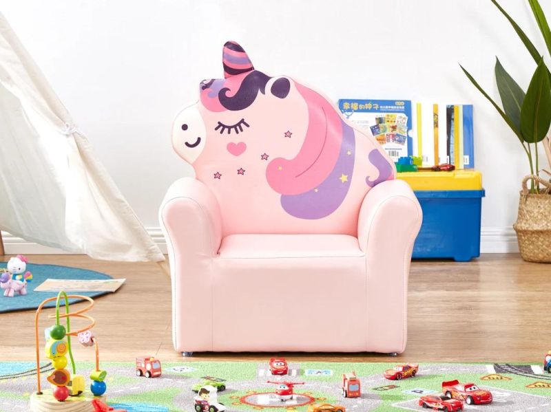 Modern Leather Baby Sofa, Living Room Kids Cartoon Sofa, Children Furniture Sofa, Day Care Center Sofa, Preschool Sofa, Nursery Sofa, Children Care Center Sofa