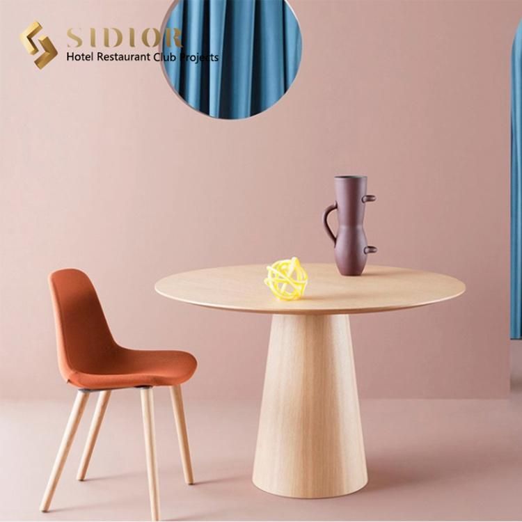 Wholesale Luxury Modern Restaurant Cafe Furniture Plywood Top Round Dining Table