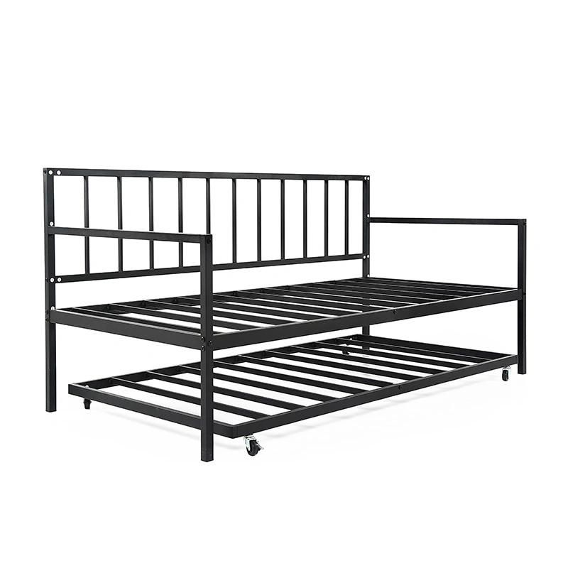Modern Design Metal Sofa Single Bed Frame Wrought Iron Sleeping Day Bed
