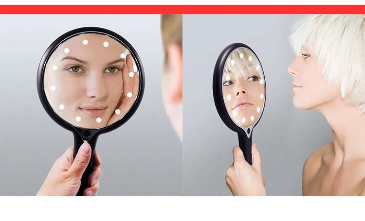 Wholesale Cosmetic Portable Handheld Lighted Mirrors for Makeup