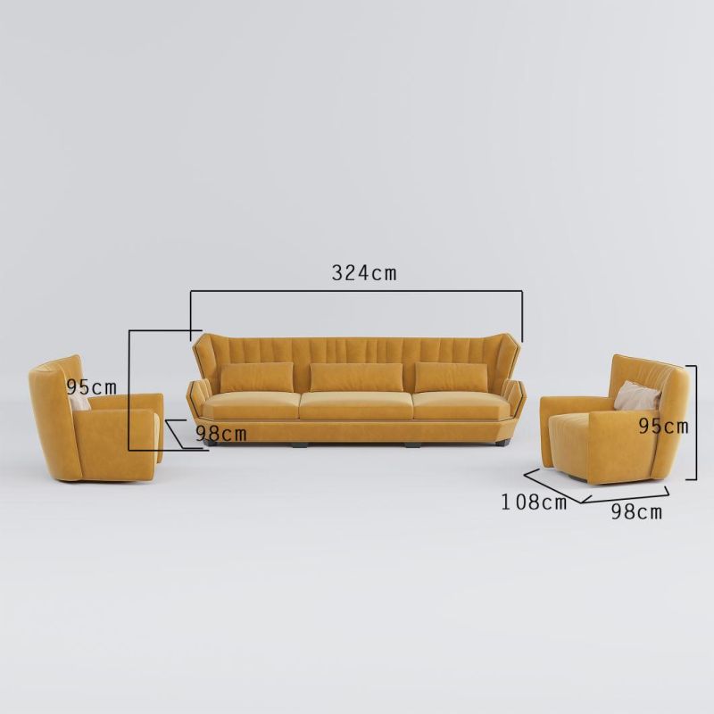 2022 Latest New Design European Style Wooden Frame Hotel Home Lounge Living Room Pink Fabric Floor Sofa