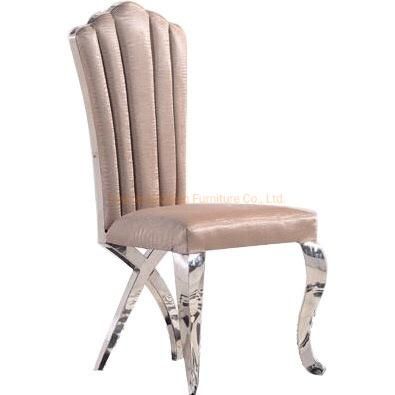 Cross Back White Metal Commercial Furniture Modern Furniture Office Restaurant Dining Chair
