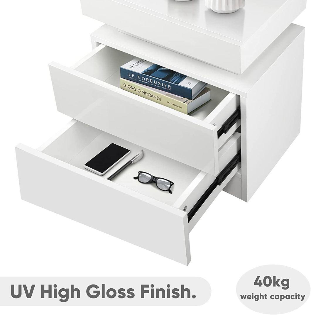 Modern Bedside Table Nightstand Side Table for Living Room
