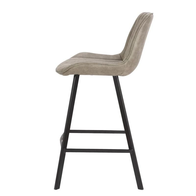 Wholesale High Quality Durable Counter Industrial Faux Leather Cafe Kitchen High Bar Stools Chair for Sale