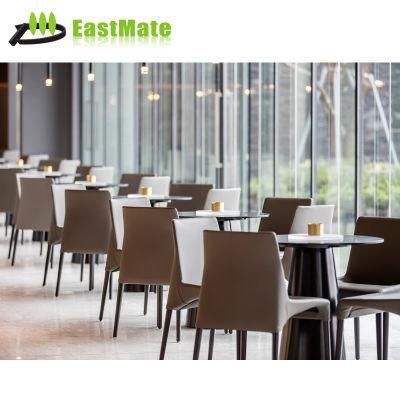 Wooden Frame PU Leather Leisure Cafe Restaurant Furniture