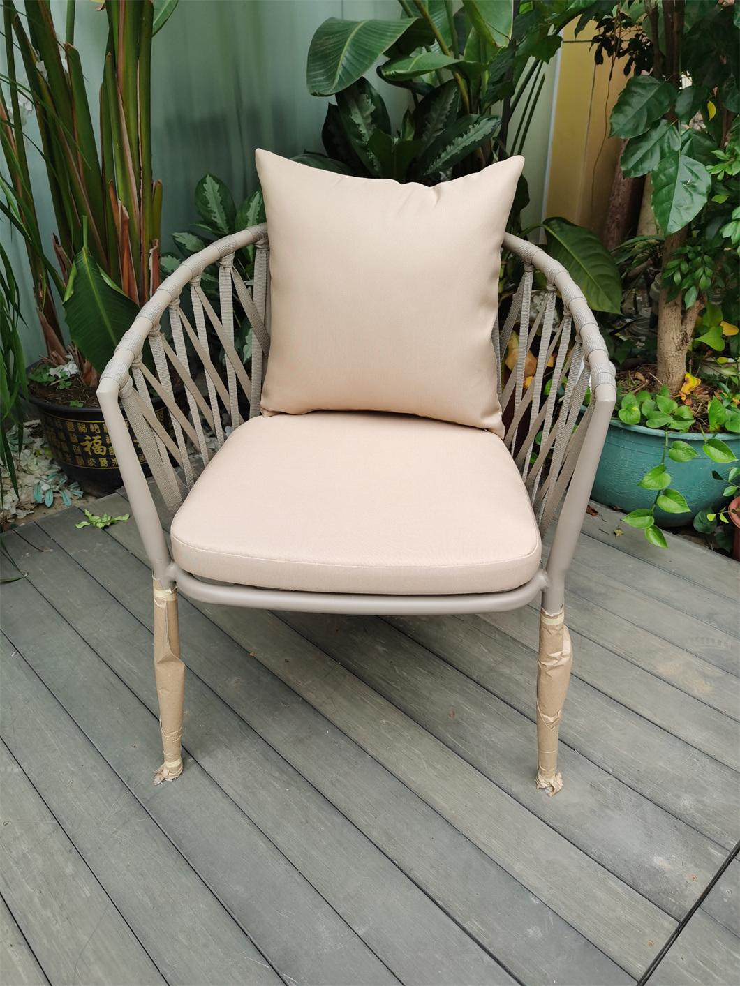 China Factory Garden Modern Style Rattan Outdoor Patio Outdoor Rattan Aluminum Furniture Chair