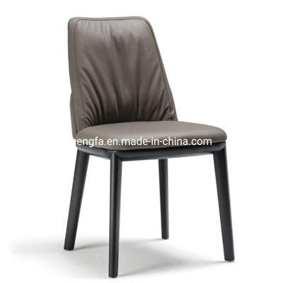 Canteen Cafe Steel Legs Restaurant Leather Leisure Dining Chairs