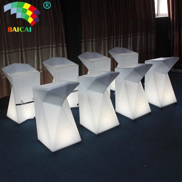 RGB Color Change LED High Chair for Bar LED Chair