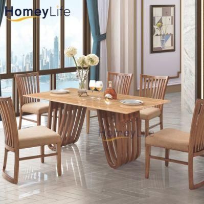 Small MOQ Classic Brown Restaurant Living Room Dining Chairs Furniture