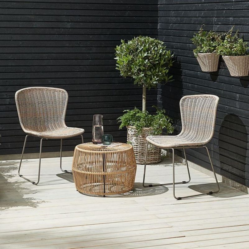New Design Outdoor Patio Leisure Plastic Rattan Outdoor Dinner Chair