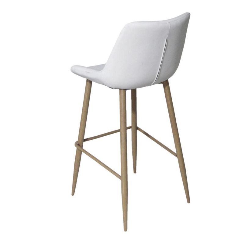 Hot Sale Modern Furniture Bar Stool with Black Metal Legs Chair