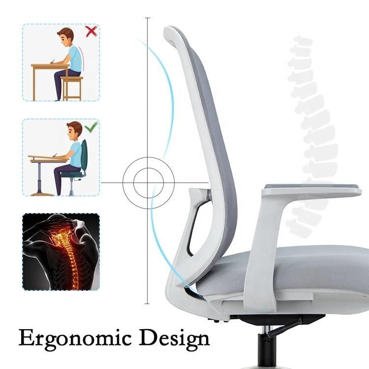 Inexpensive Modern PC Task Ergonomic Guest Visitor Mesh Office Chair Work Boss Computer Desk Furniture