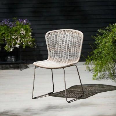 New Design Outdoor Patio Leisure Plastic Rattan Outdoor Dinner Chair