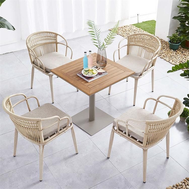 Modern Patio Outdoor Leisure Garden Furniture Dining Table and Chair Set